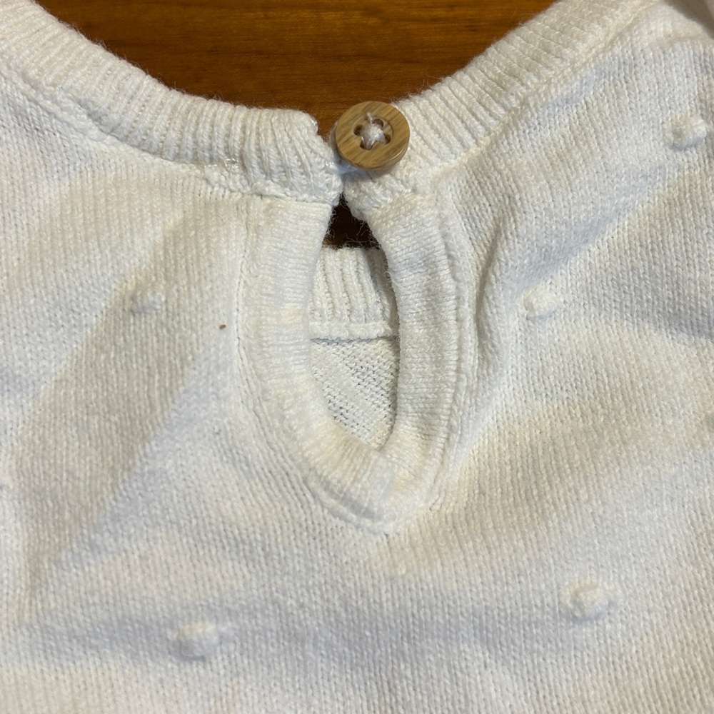 Carter's White Textured Ruffle Sleeve Bodysuit - Picture 5 of 7